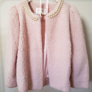 Women's Pink Fuzzy Jacket